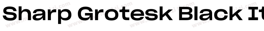 Sharp Grotesk Black Italic 24字体转换